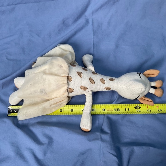 Lot of three cotton and linen stuffies loveys nursery decor - Picture 4 of 15